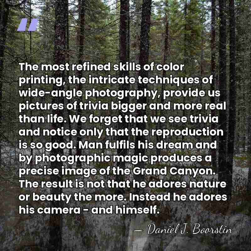 The most refined skills of color printing, the intricate techniques of wide-angle&hellip; - Daniel J. Boorstin