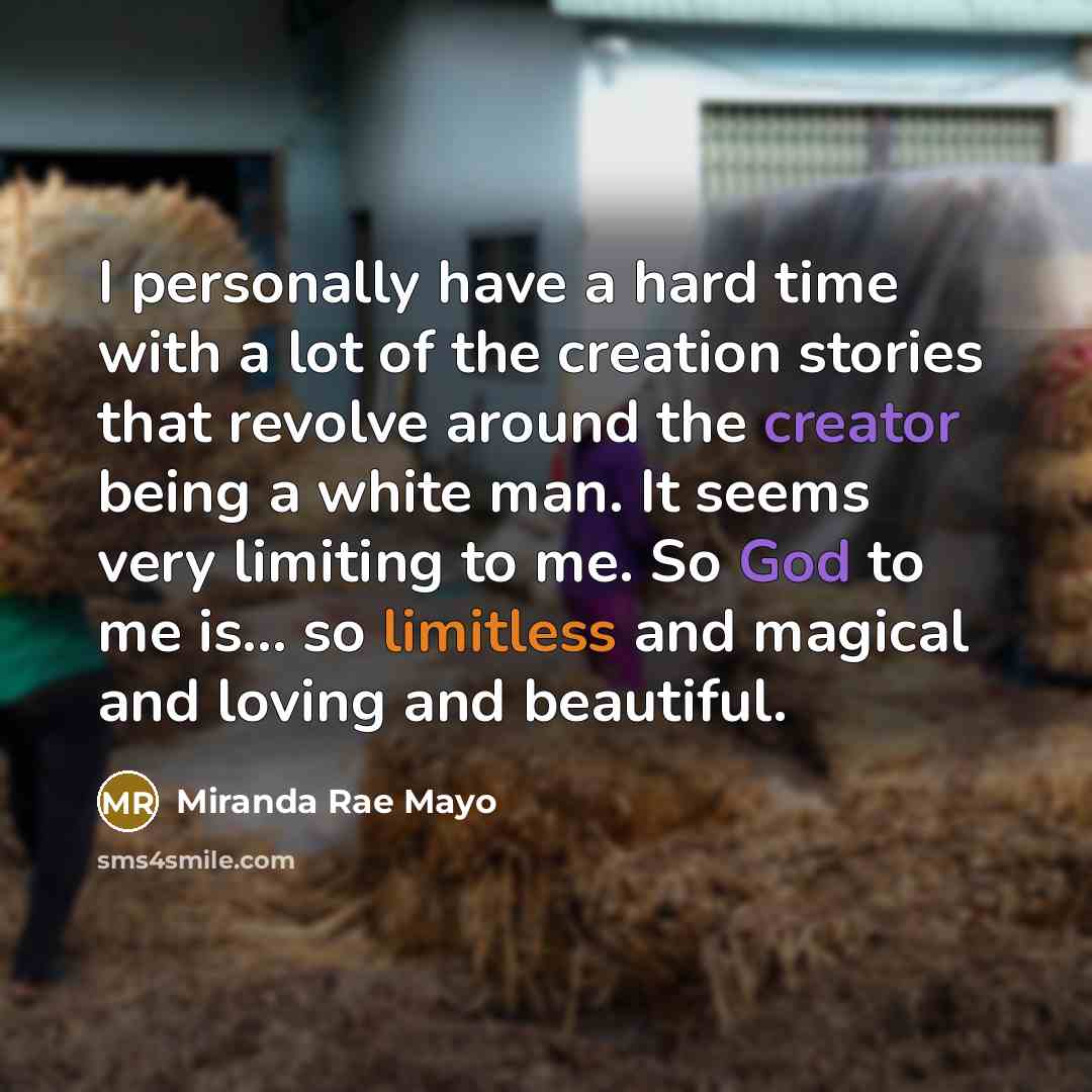 “I personally have a hard time with a lot of…” quote by Miranda Rae Mayo