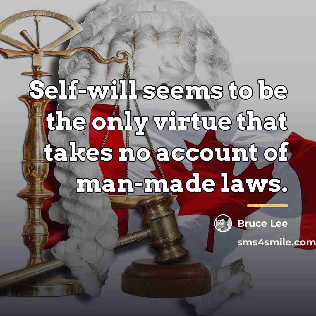 “Self-will seems to be the only virtue that takes no…” quote by Bruce Lee