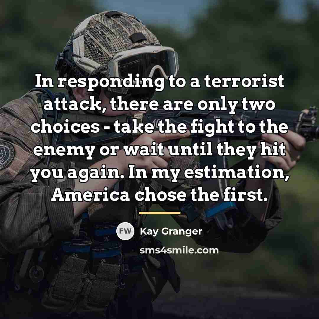 “In responding to a terrorist attack, there are only two…” quote by Kay Granger