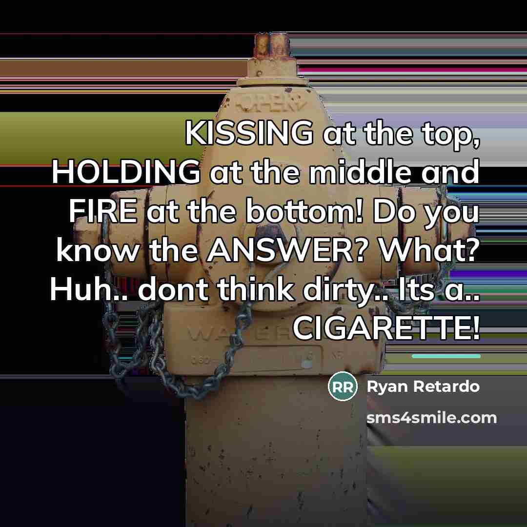 “KISSING at the top, HOLDING at the middle and FIRE…” quote by Ryan Retardo