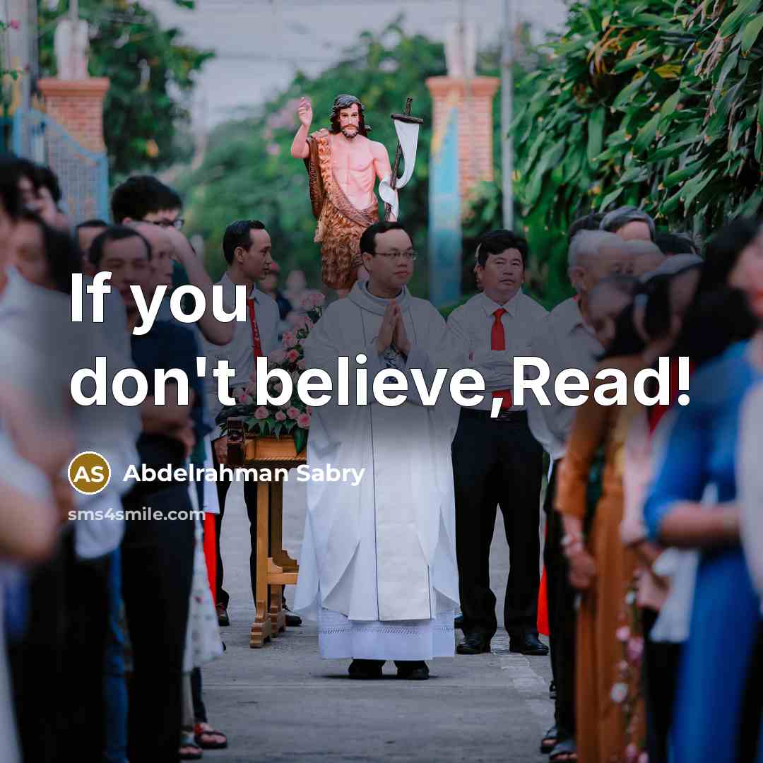 “If you don't believe,Read!…” quote by Abdelrahman Sabry