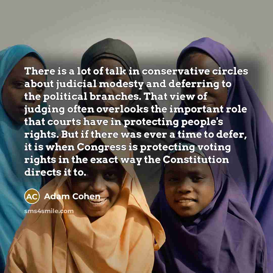 “There is a lot of talk in conservative circles about…” quote by Adam Cohen