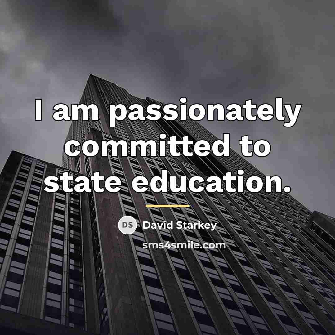 “I am passionately committed to state education.…” quote by David Starkey