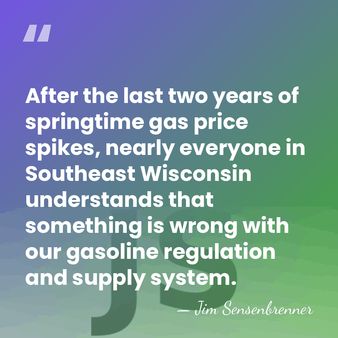 After the last two years of springtime gas price spikes, nearly everyone&hellip; - Jim Sensenbrenner