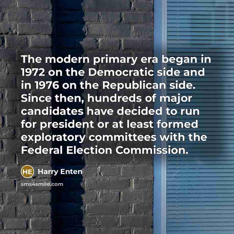 “The modern primary era began in 1972 on the Democratic…” quote by Harry Enten