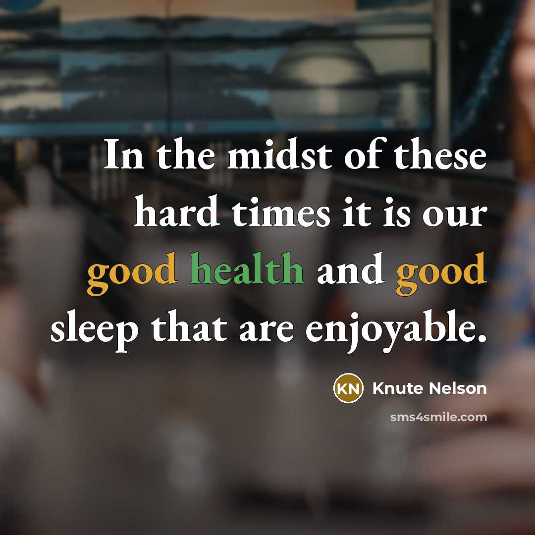 “In the midst of these hard times it is our…” quote by Knute Nelson