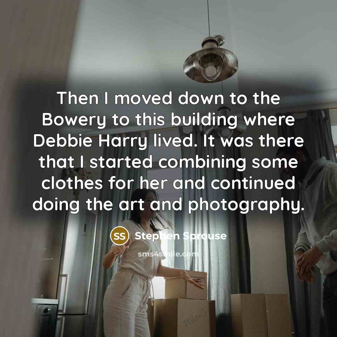 “Then I moved down to the Bowery to this building…” quote by Stephen Sprouse