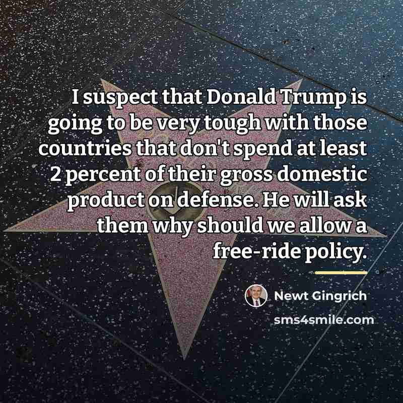 “I suspect that Donald Trump is going to be very…” quote by Newt Gingrich