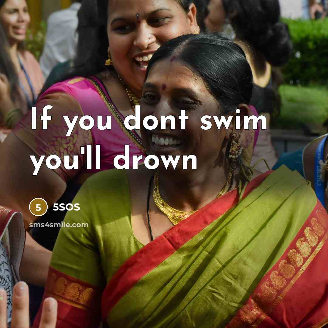 “If you dont swim you'll drown…” quote by 5SOS