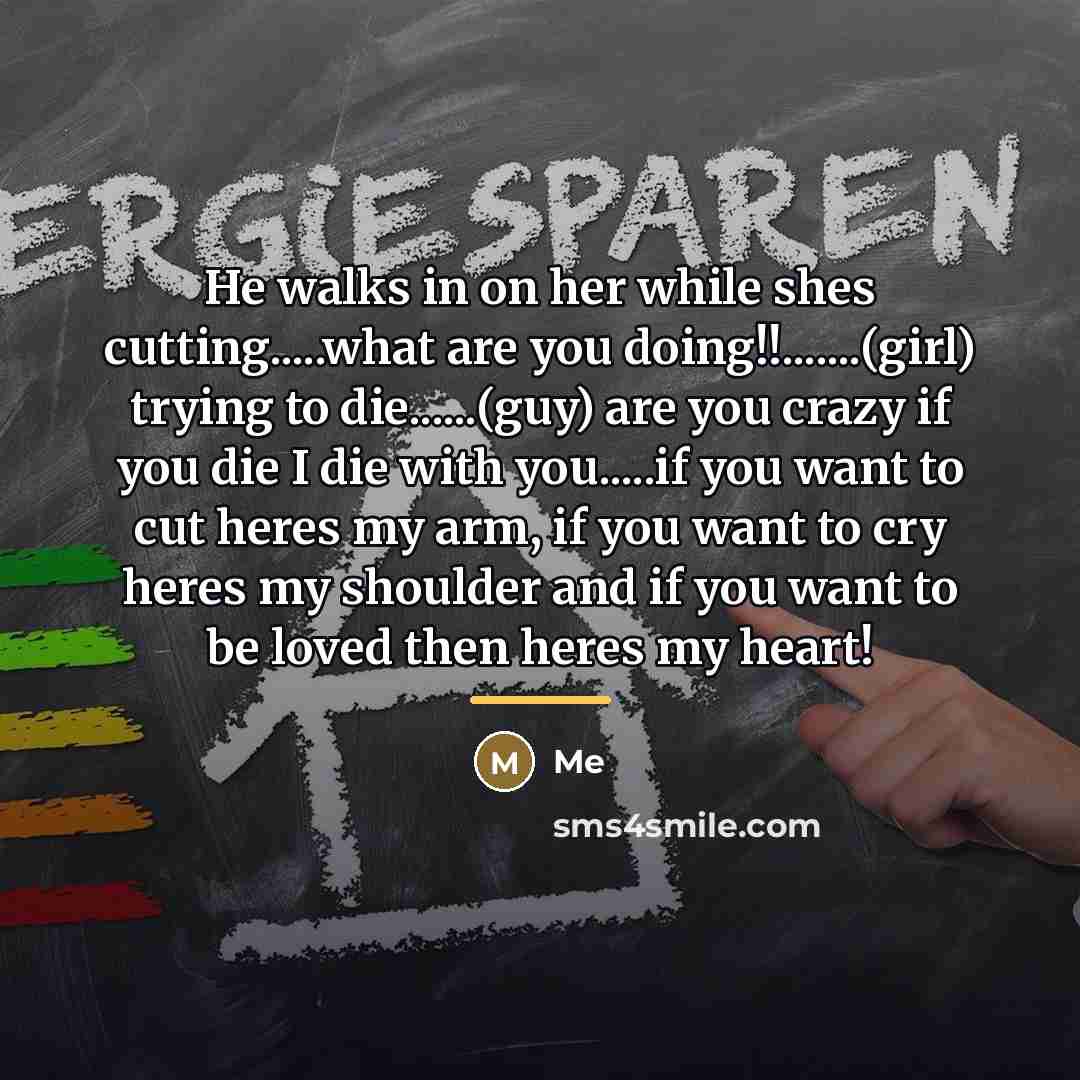 “He walks in on her while shes cutting.....what are you…” quote by Me