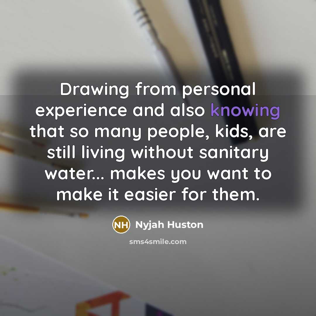 “Drawing from personal experience and also knowing that so many…” quote by Nyjah Huston