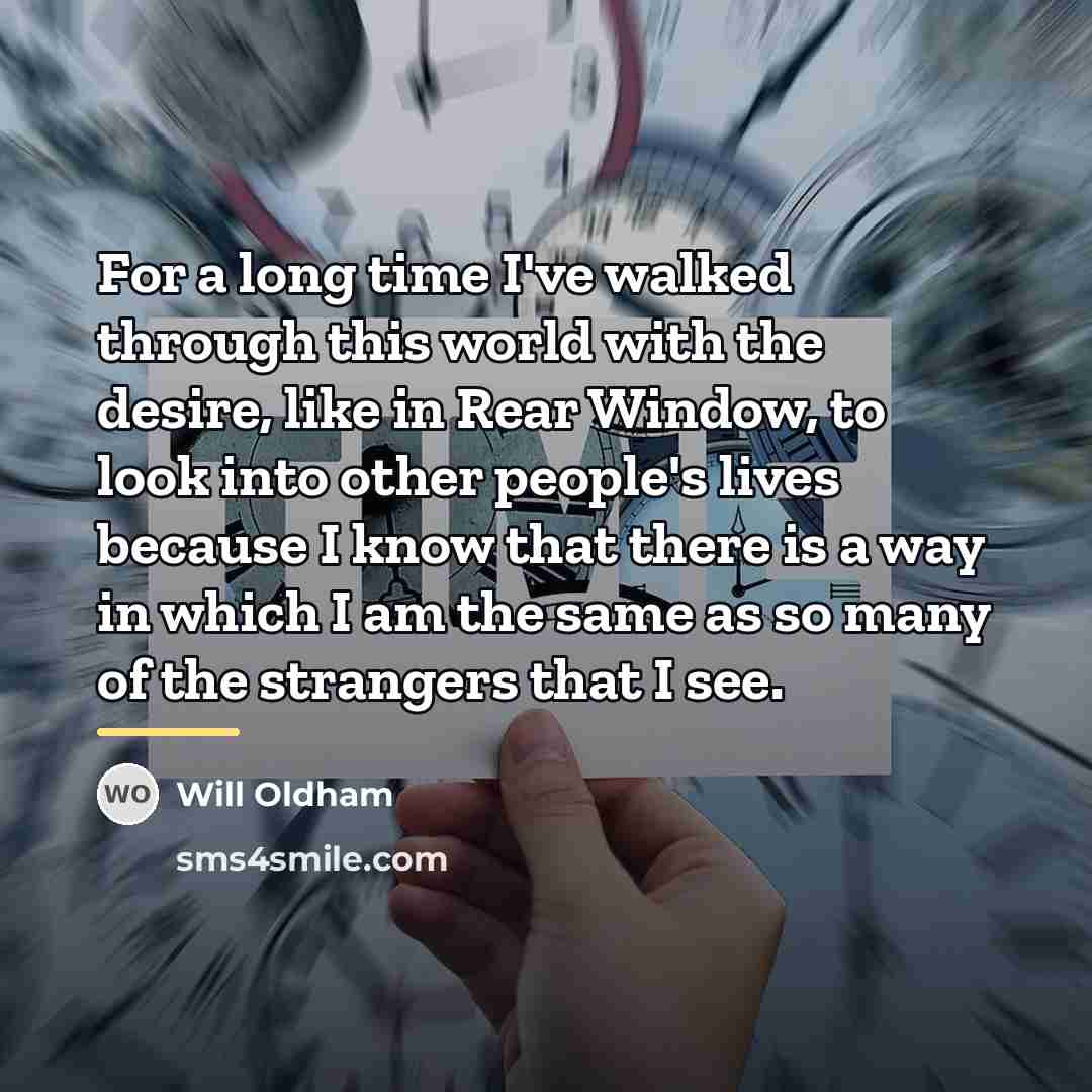 “For a long time I've walked through this world with…” quote by Will Oldham