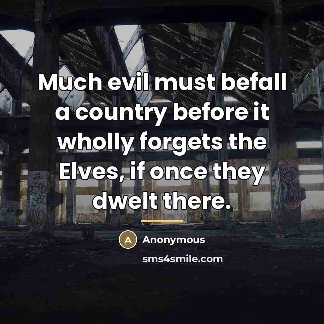 “Much evil must befall a country before it wholly forgets…” quote by Anonymous