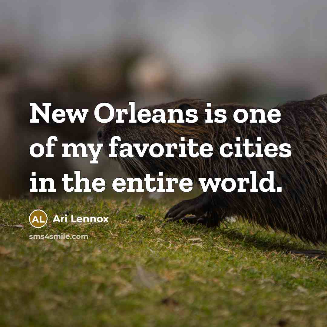 “New Orleans is one of my favorite cities in the…” quote by Ari Lennox
