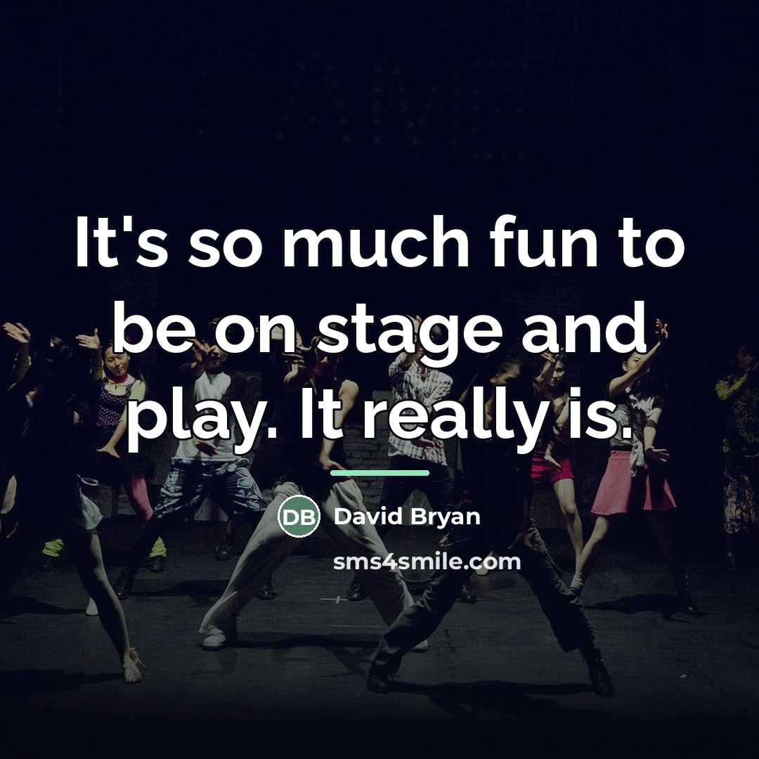 “It's so much fun to be on stage and play.…” quote by David Bryan
