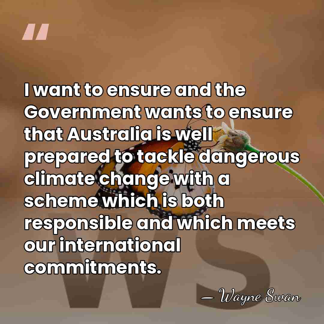 I want to ensure and the Government wants to ensure that Australia&hellip; - Wayne Swan
