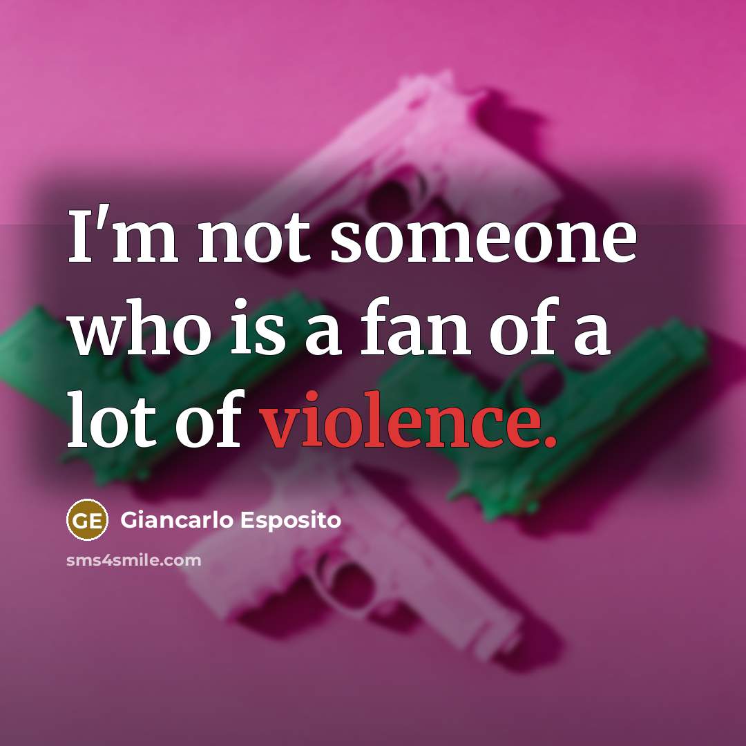 “I'm not someone who is a fan of a lot…” quote by Giancarlo Esposito