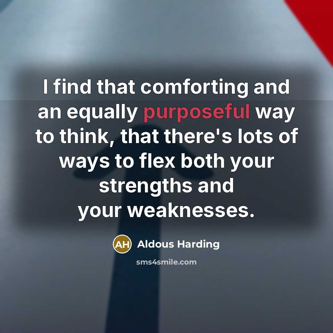 “I find that comforting and an equally purposeful way to…” quote by Aldous Harding
