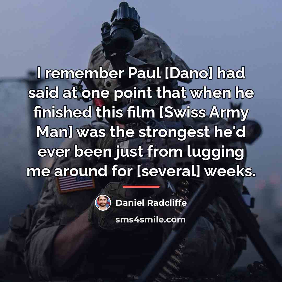 “I remember Paul [Dano] had said at one point that…” quote by Daniel Radcliffe