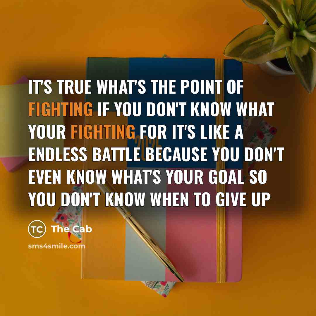 “It's true what's the point of fighting if you don't…” quote by The Cab