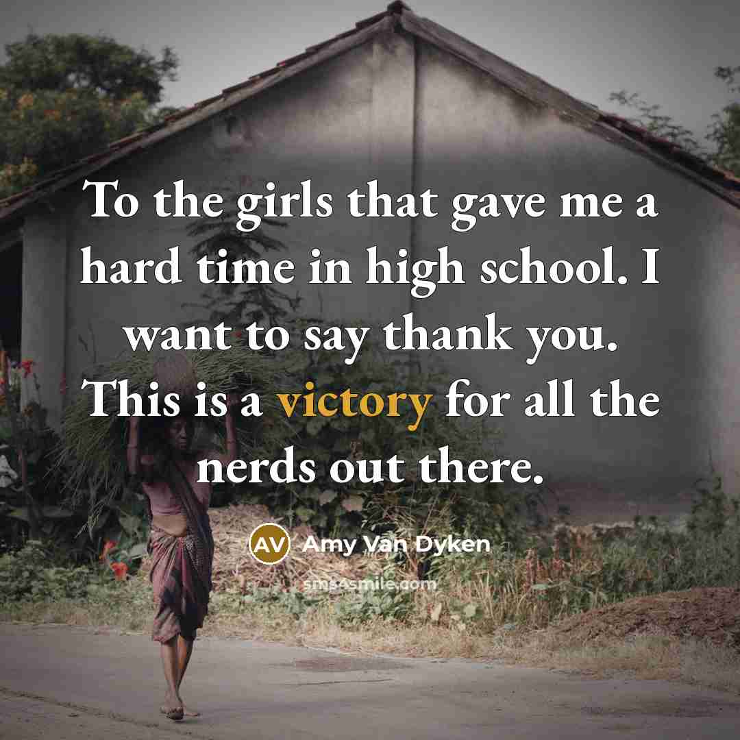“To the girls that gave me a hard time in…” quote by Amy Van Dyken
