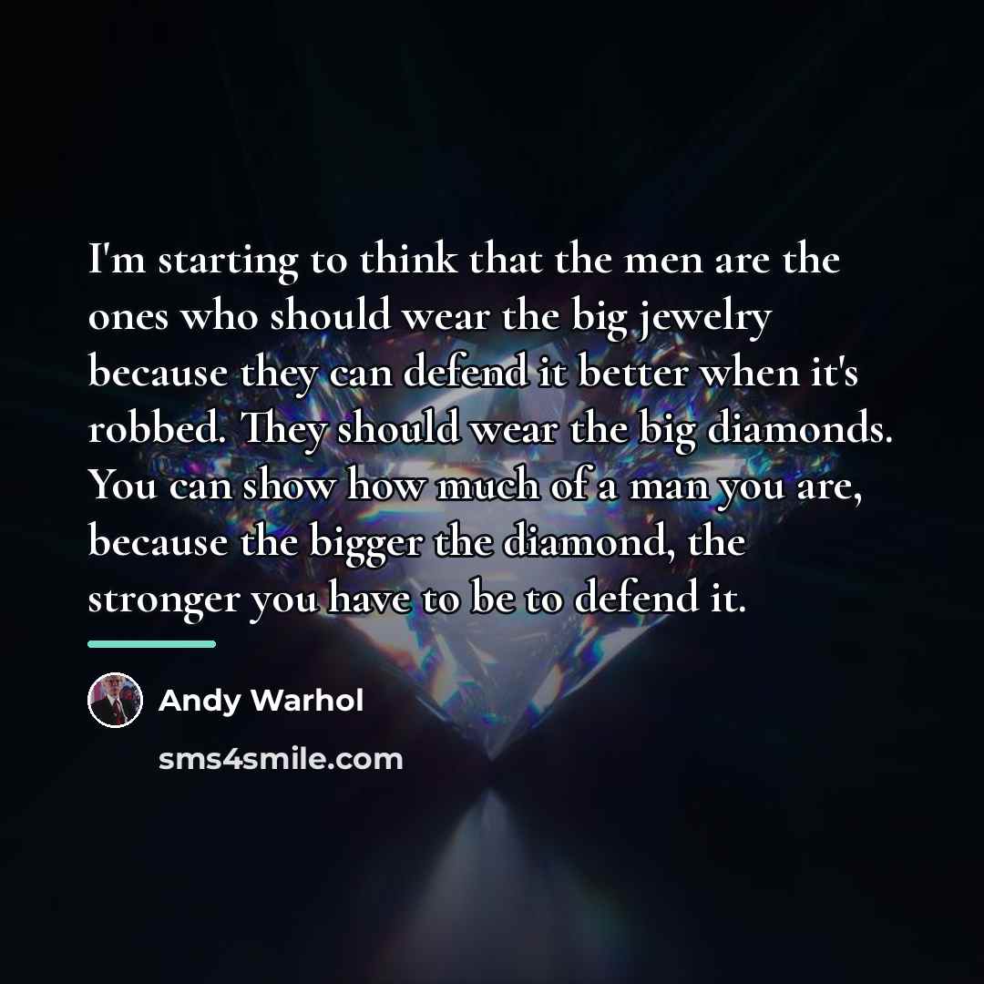 “I'm starting to think that the men are the ones…” quote by Andy Warhol