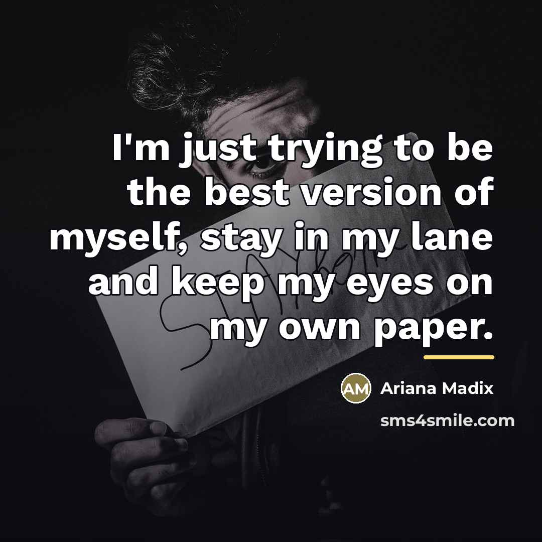 “I'm just trying to be the best version of myself,…” quote by Ariana Madix
