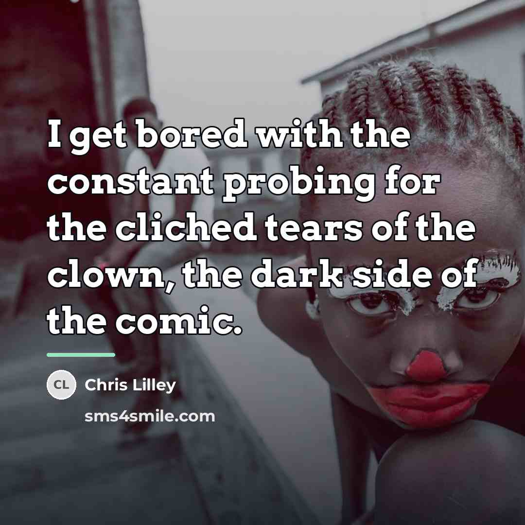 “I get bored with the constant probing for the cliched…” quote by Chris Lilley