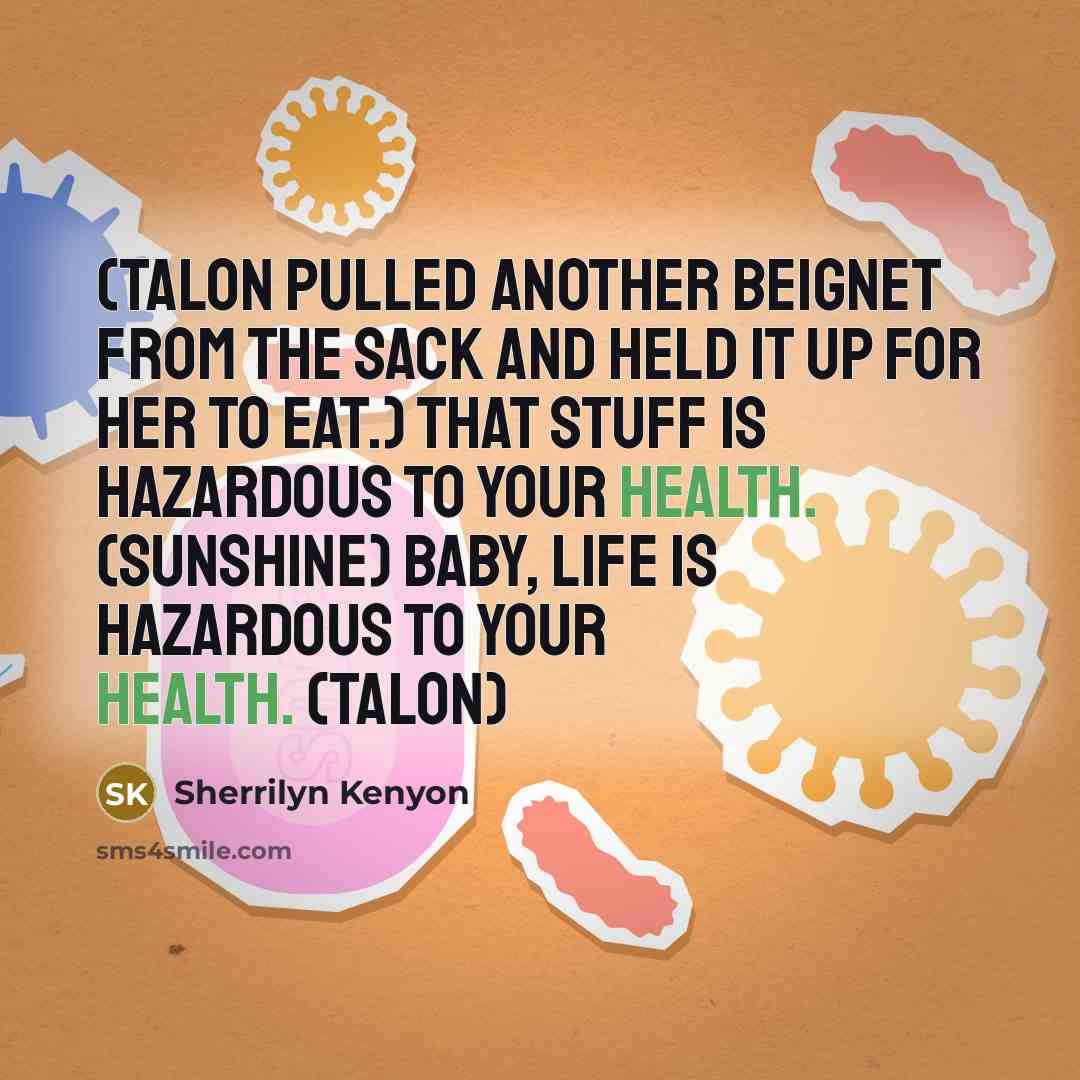“(Talon pulled another beignet from the sack and held it…” quote by Sherrilyn Kenyon