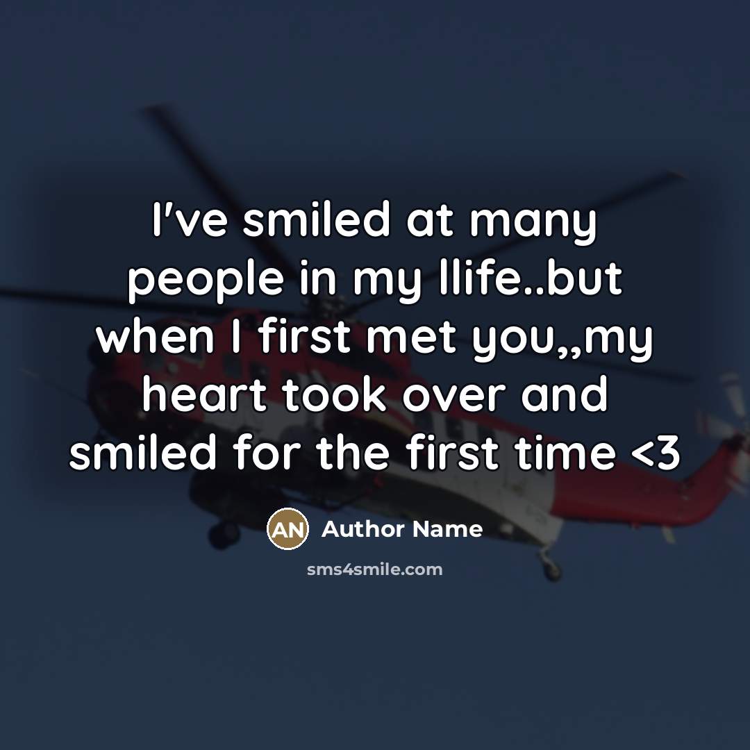“I've smiled at many people in my llife..but when I…” quote by Author Name