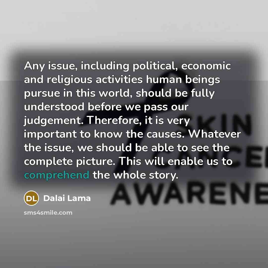 “Any issue, including political, economic and religious activities human beings…” quote by Dalai Lama