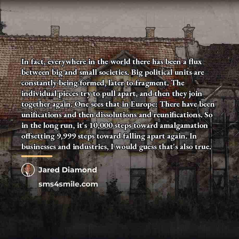 “In fact, everywhere in the world there has been a…” quote by Jared Diamond