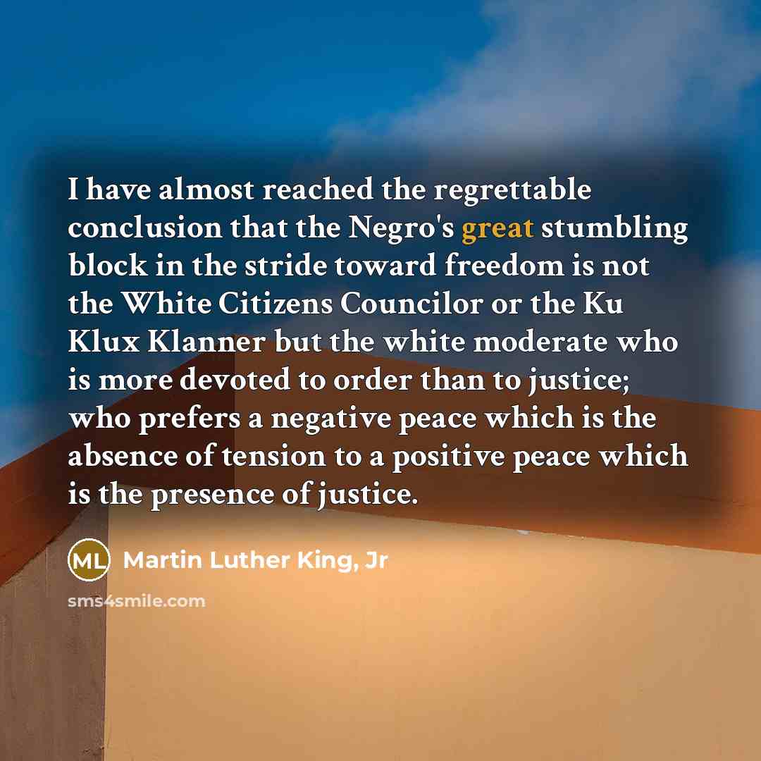 “I have almost reached the regrettable conclusion that the Negro's…” quote by Martin Luther King, Jr