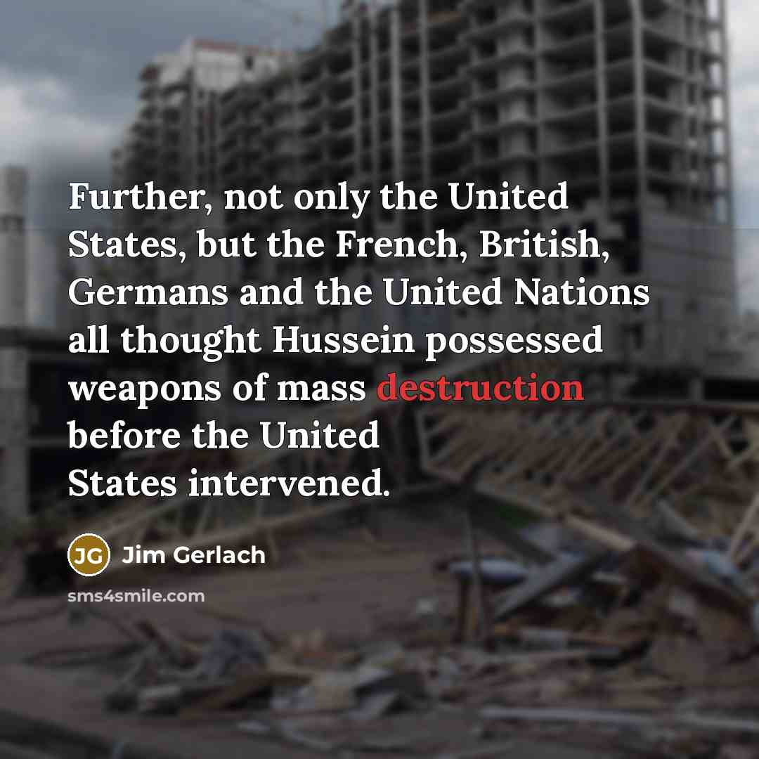 “Further, not only the United States, but the French, British,…” quote by Jim Gerlach