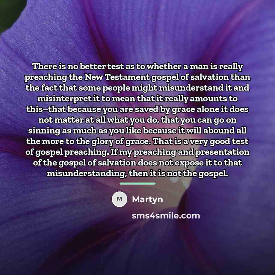 “There is no better test as to whether a man…” quote by Martyn