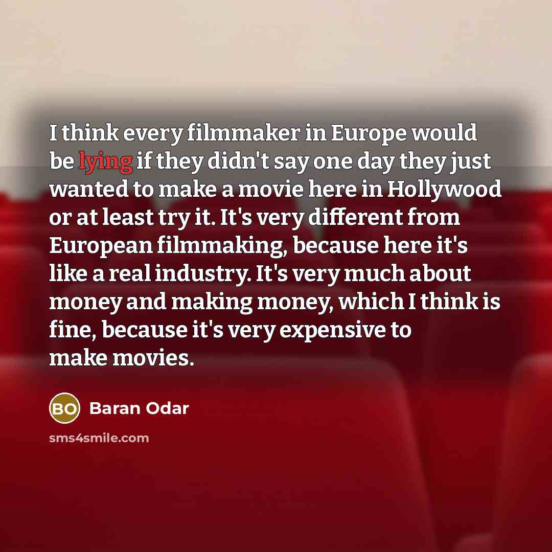 “I think every filmmaker in Europe would be lying if…” quote by Baran Odar