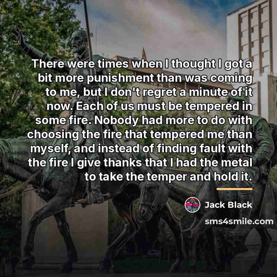 “There were times when I thought I got a bit…” quote by Jack Black
