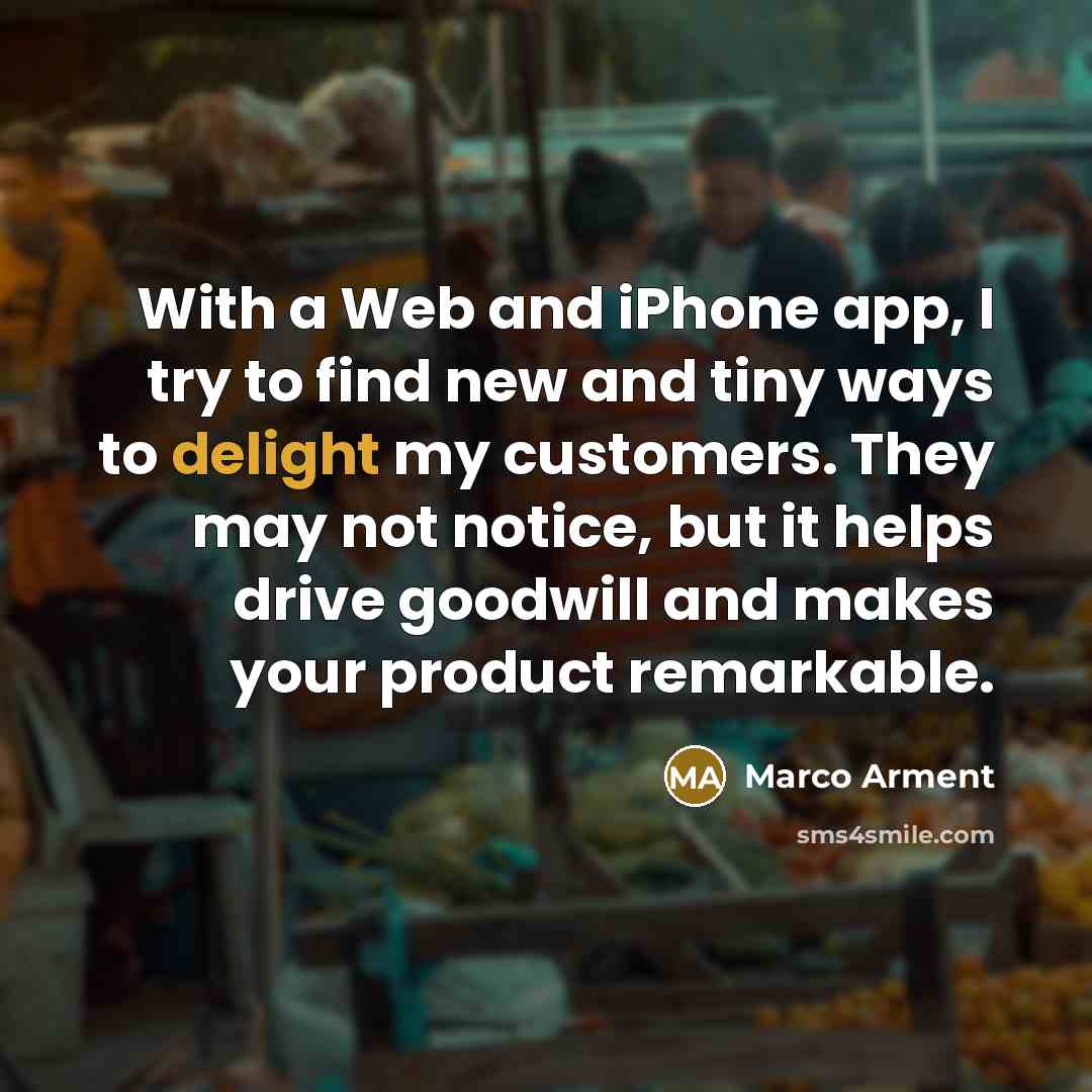 “With a Web and iPhone app, I try to find…” quote by Marco Arment
