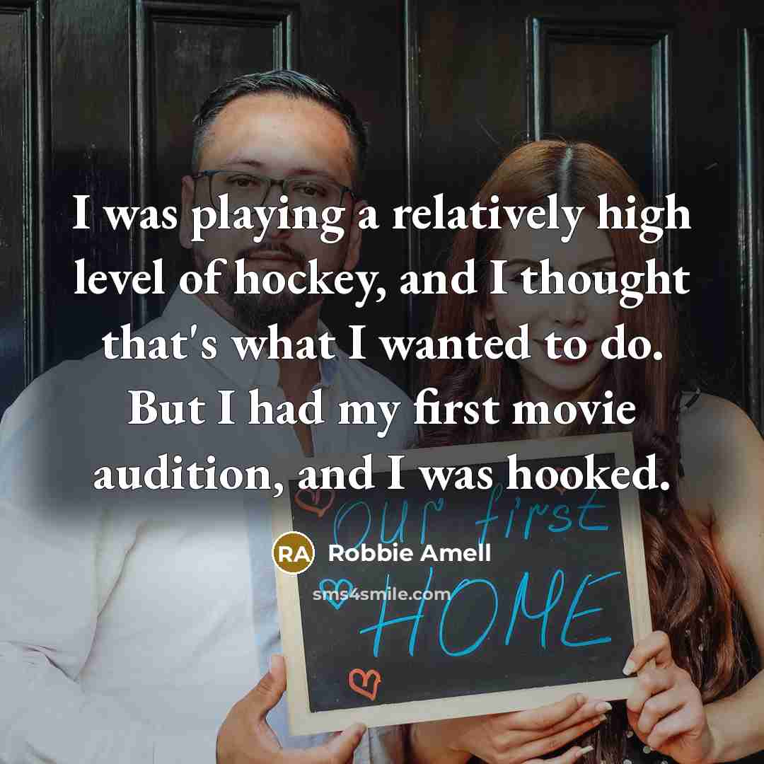 “I was playing a relatively high level of hockey, and…” quote by Robbie Amell