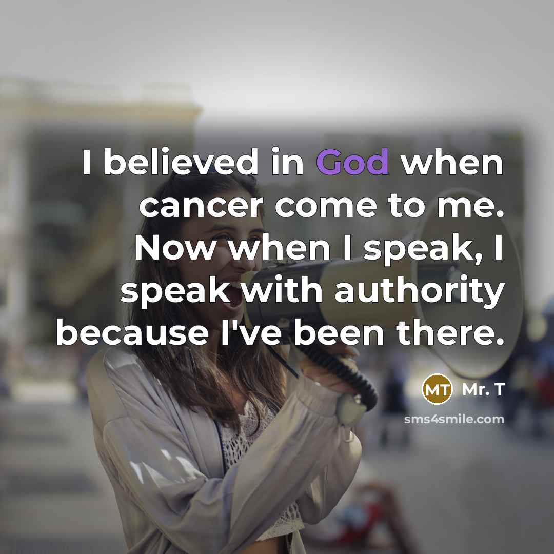 “I believed in God when cancer come to me. Now…” quote by Mr. T