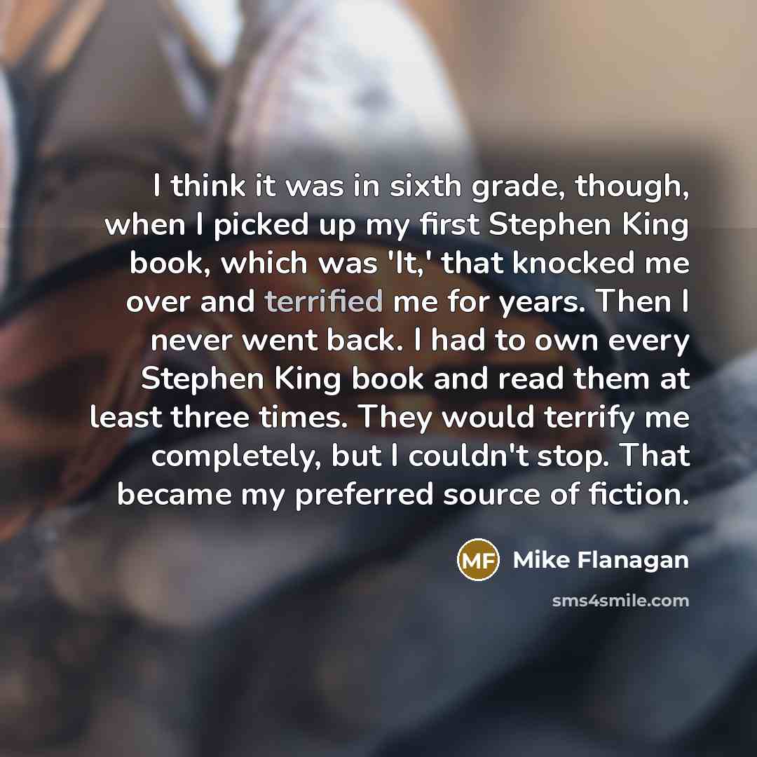 “I think it was in sixth grade, though, when I…” quote by Mike Flanagan