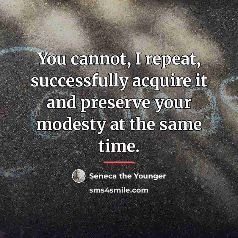 “You cannot, I repeat, successfully acquire it and preserve your…” quote by Seneca the Younger