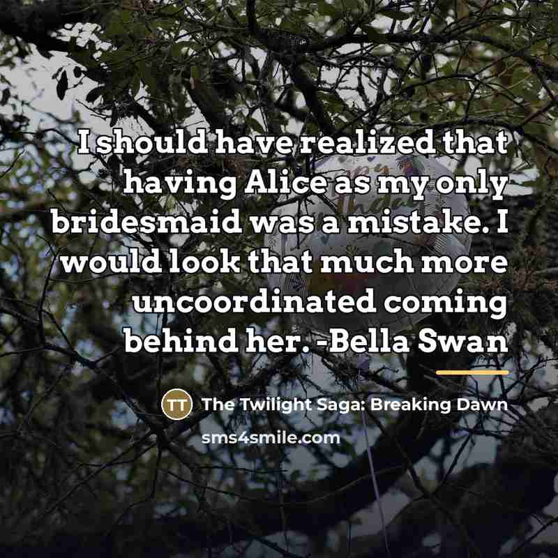 “I should have realized that having Alice as my only…” quote by The Twilight Saga: Breaking Dawn