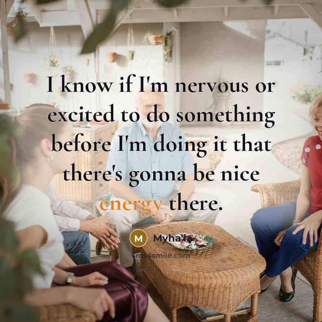 “I know if I'm nervous or excited to do something…” quote by Myha'la