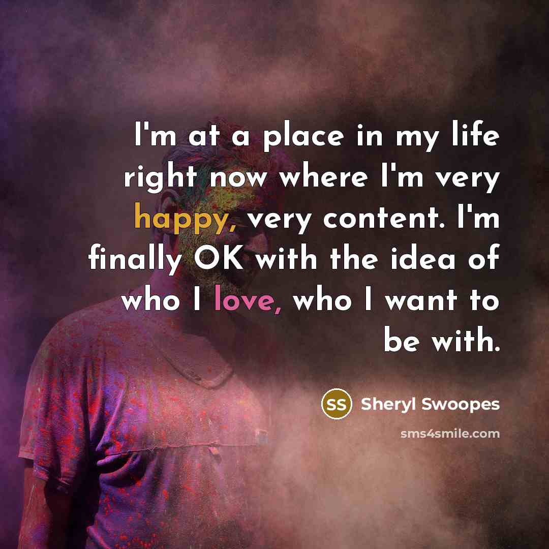 “I'm at a place in my life right now where…” quote by Sheryl Swoopes