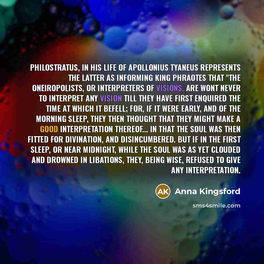 “Philostratus, in his Life of Apollonius Tyaneus represents the latter…” quote by Anna Kingsford