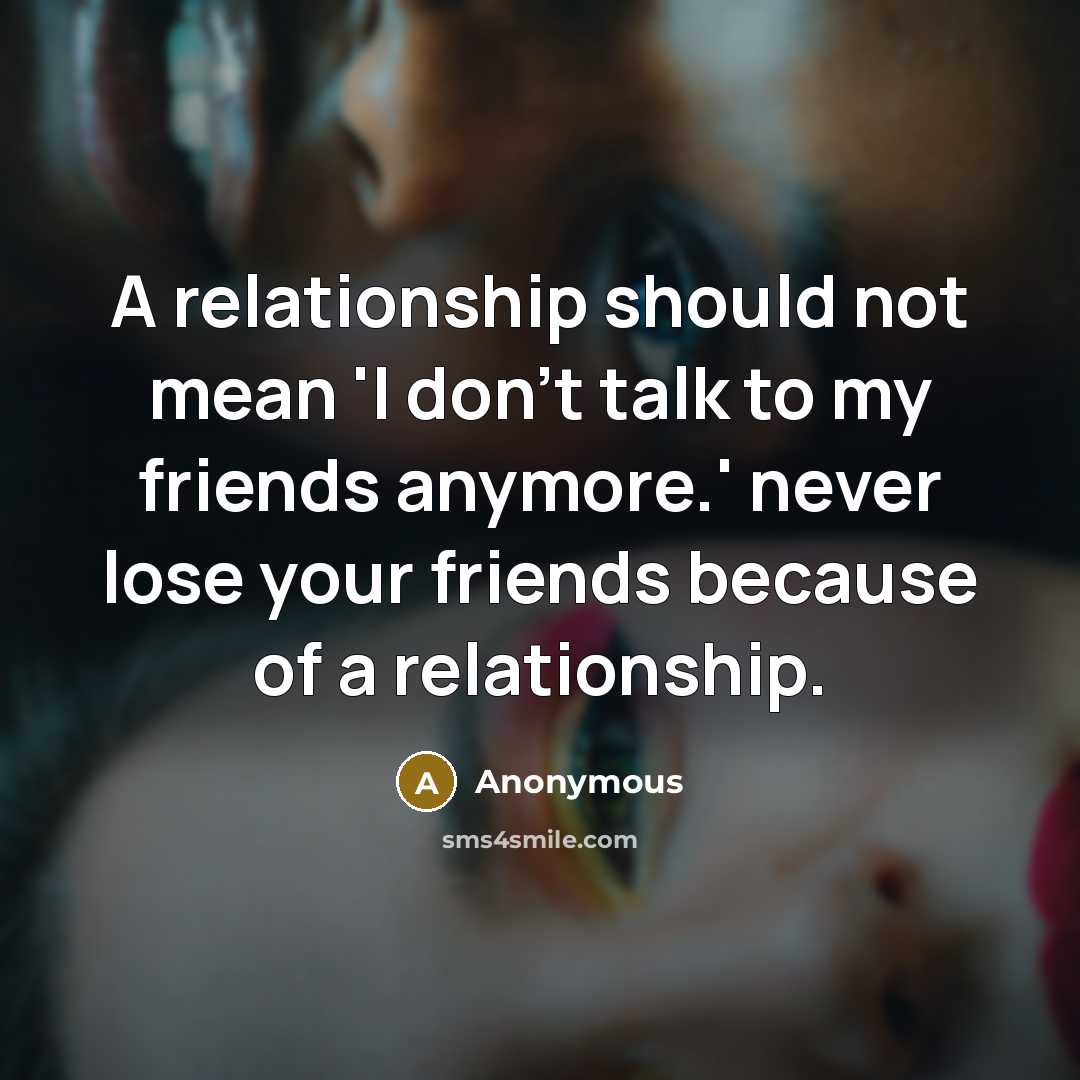“A relationship should not mean 'I don't talk to my…” quote by Anonymous