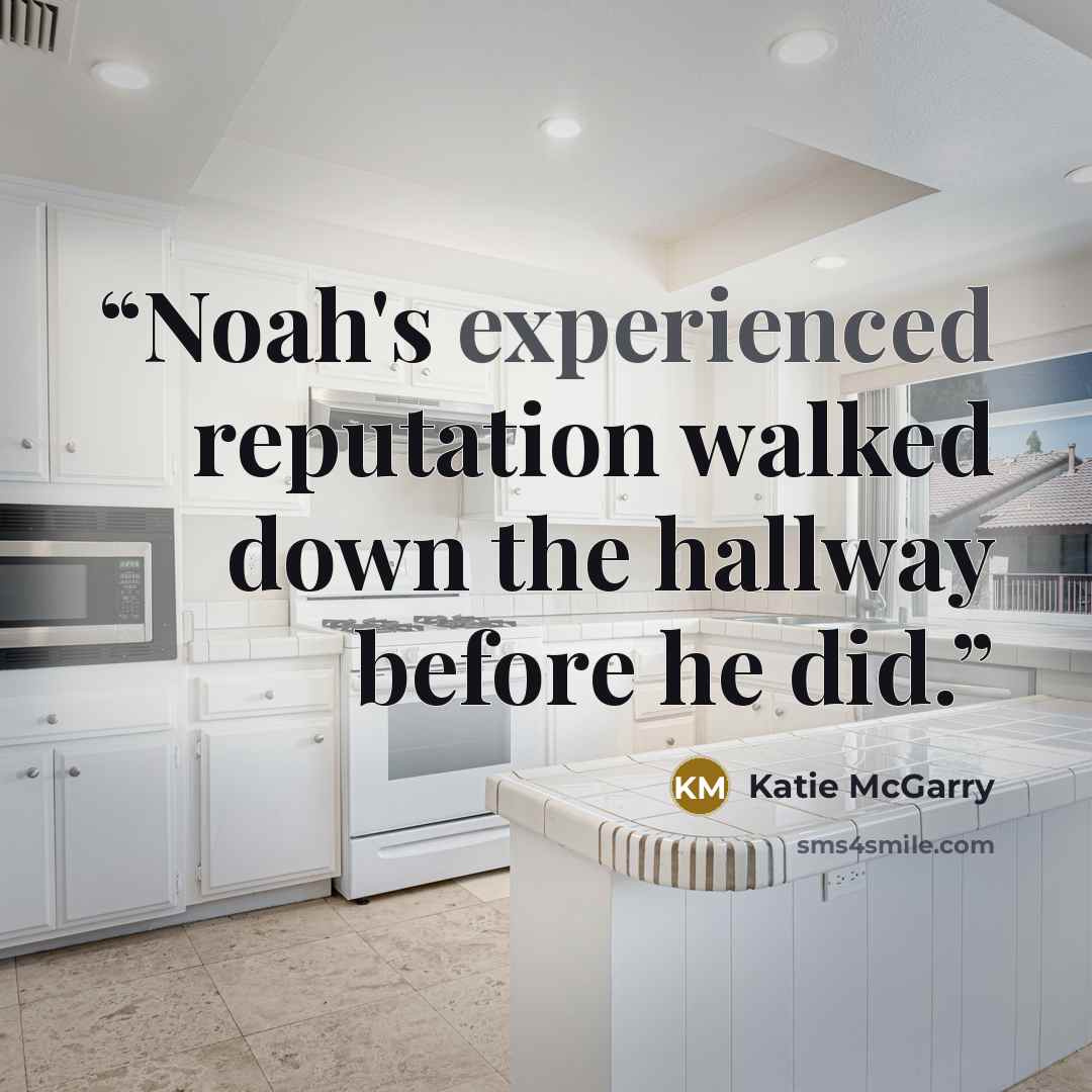 “Noah's experienced reputation walked down the hallway before he did.” quote by Katie McGarry