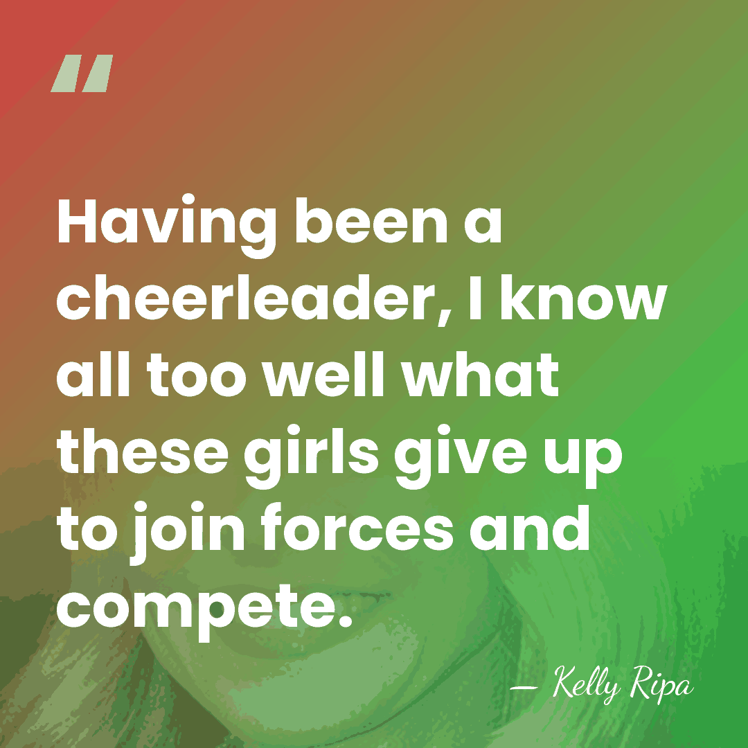 Having been a cheerleader, I know all too well what these girls&hellip; - Kelly Ripa